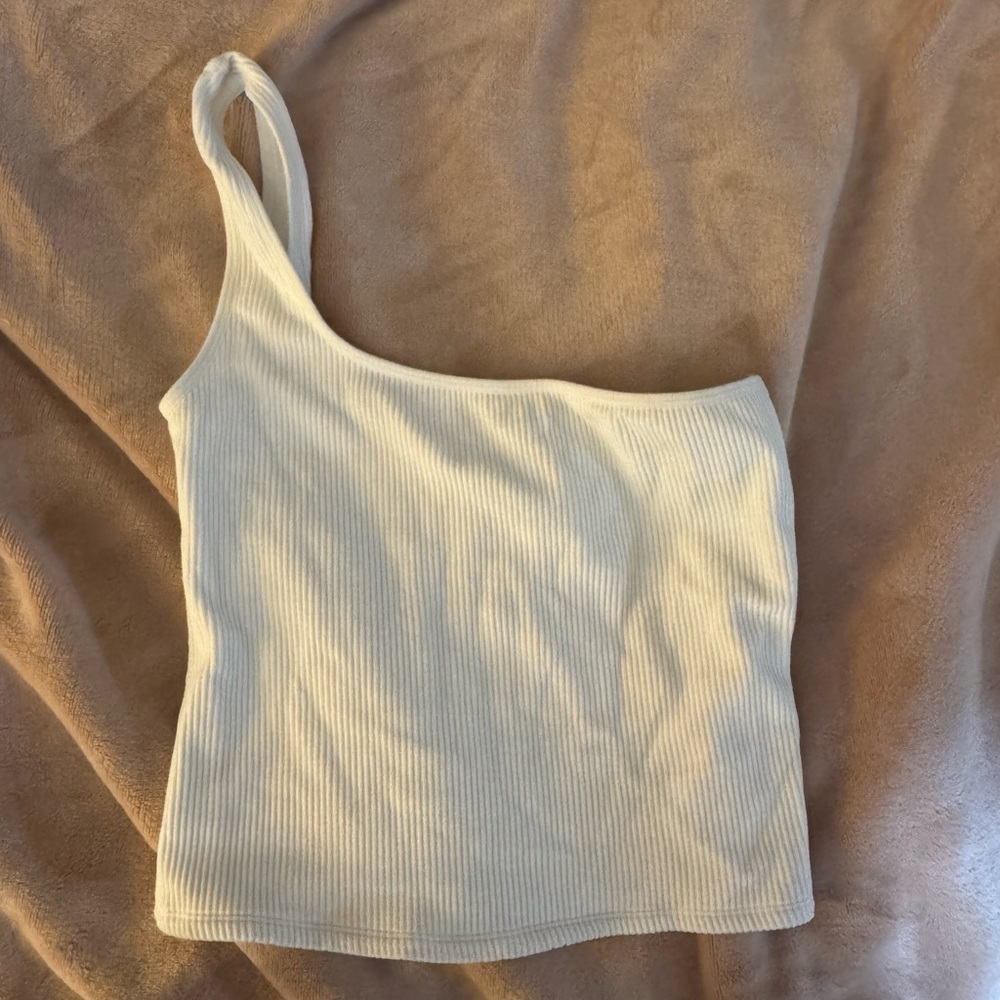 Dynamite One Shoulder Ribbed Tank Top - Picture 5 of 7